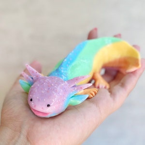 Axolotl, Squishy Axolotl, Squishy Animal, Puppy Pet Play , Squishy Stress Toy, Scented Toy, Ajolote. image 2