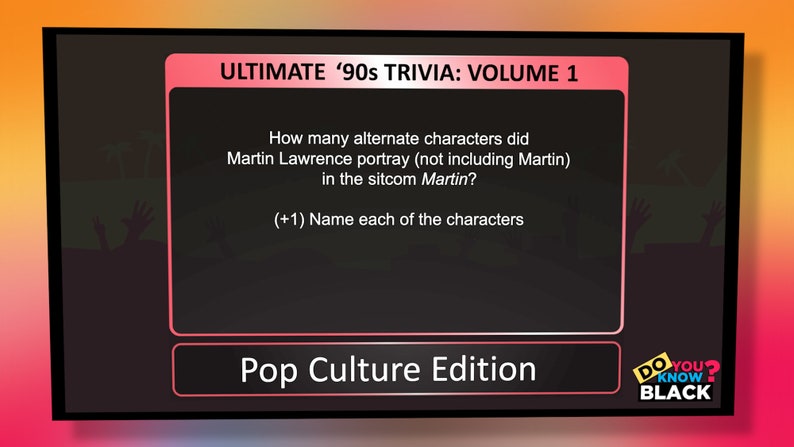 Do You Know Black: Ultimate '90s Trivia Game Volume 1 image 3