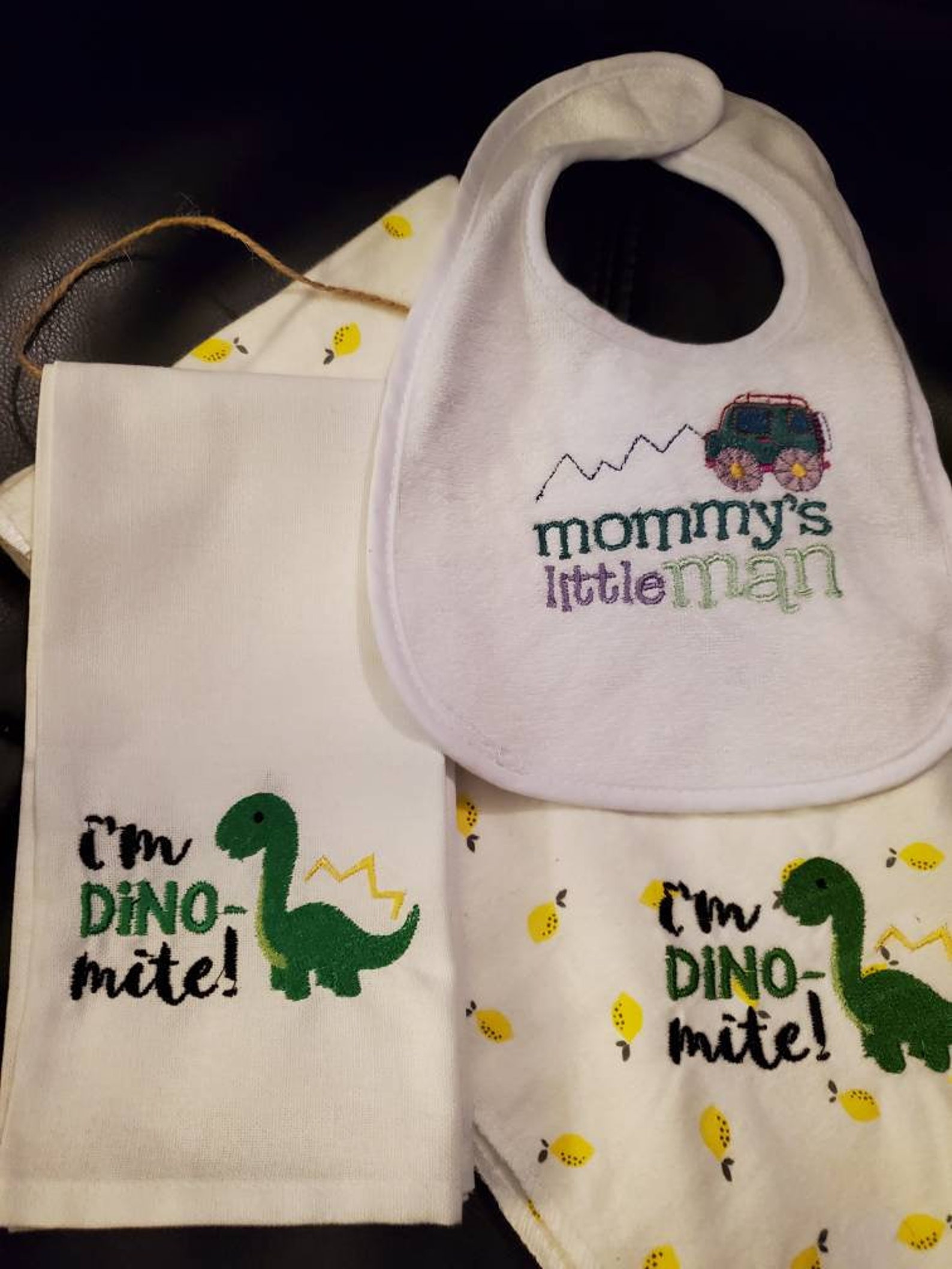 I'm Dino Mite Swaddle Baby Blanket Gift Set for a Boy Etsy