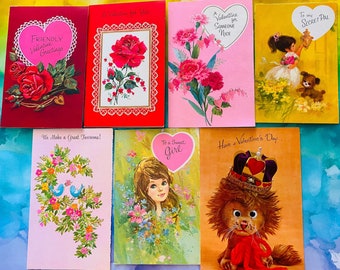 Vintage 60s-70s Valentine's Day Blank Card *Your Choice* Ephemera Unused Craft Decoupage 2