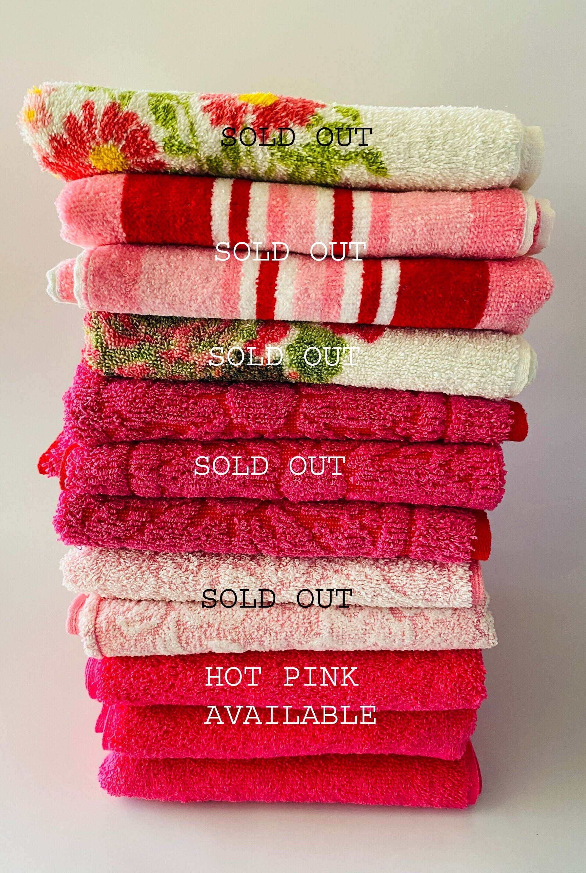 Hot pink bathroom hand towels hotsell
