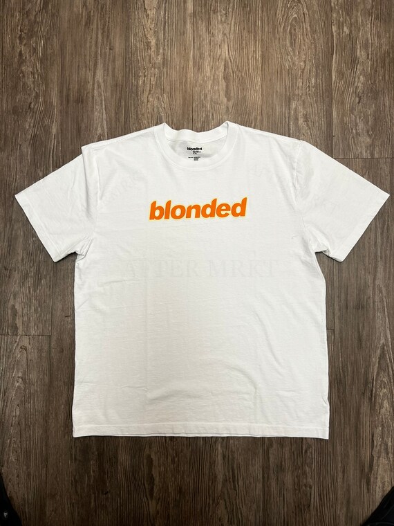 Blonded - logo t-shirt (WHITE/ORANGE)-