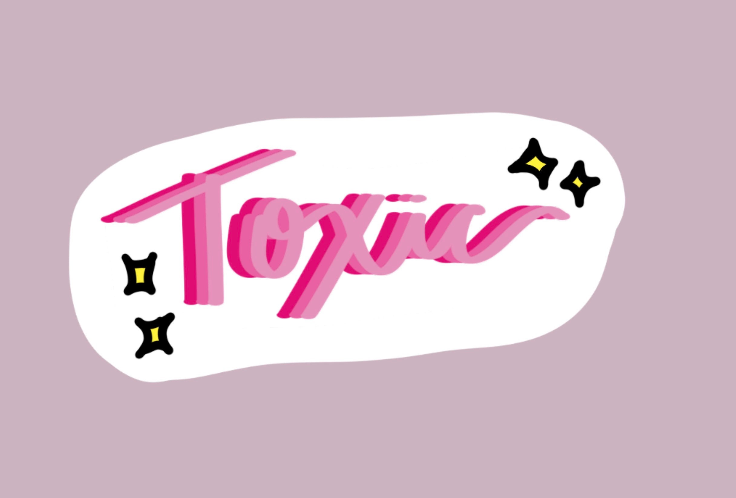 Toxic Sticker Etsy