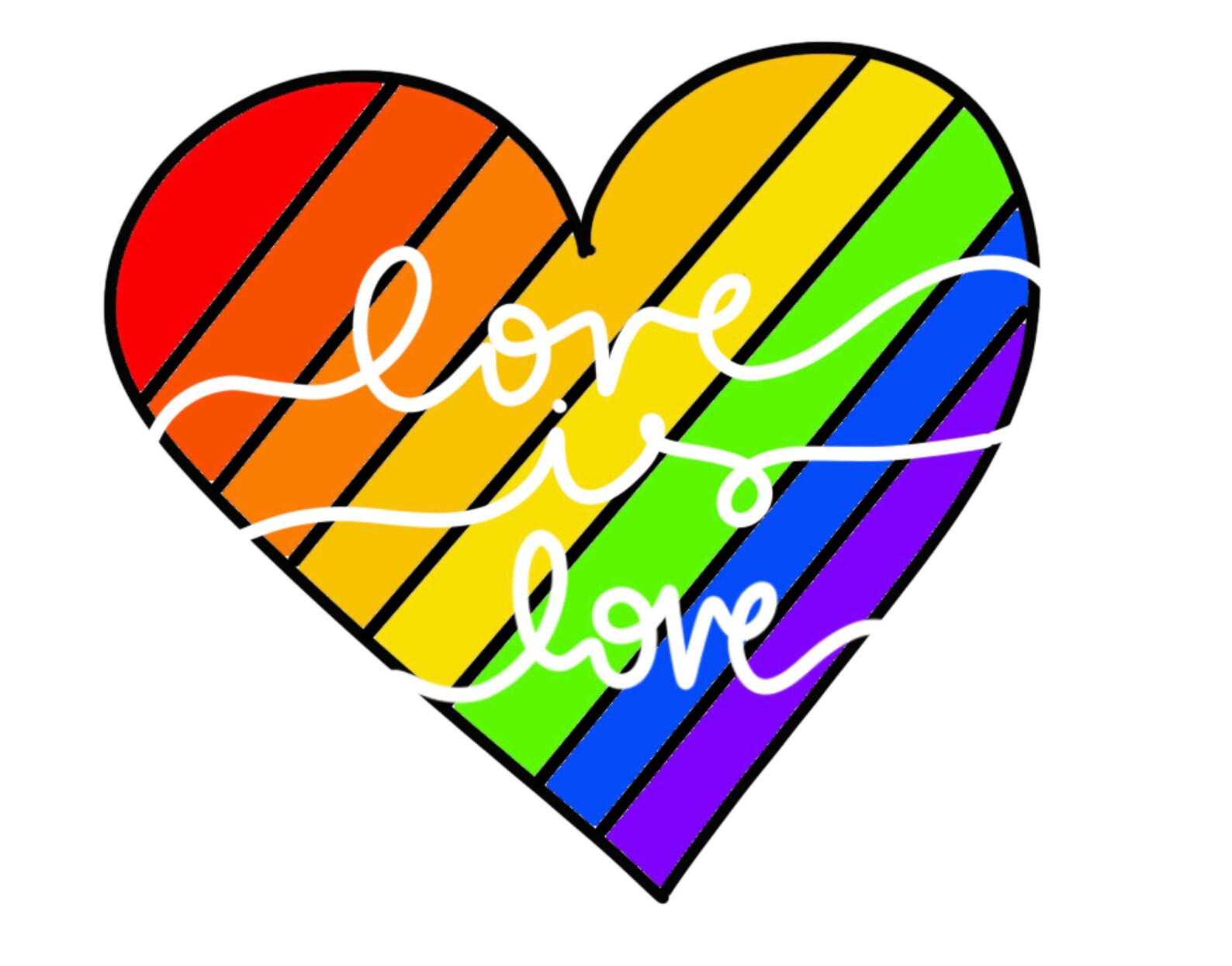 Love is Love Sticker Etsy
