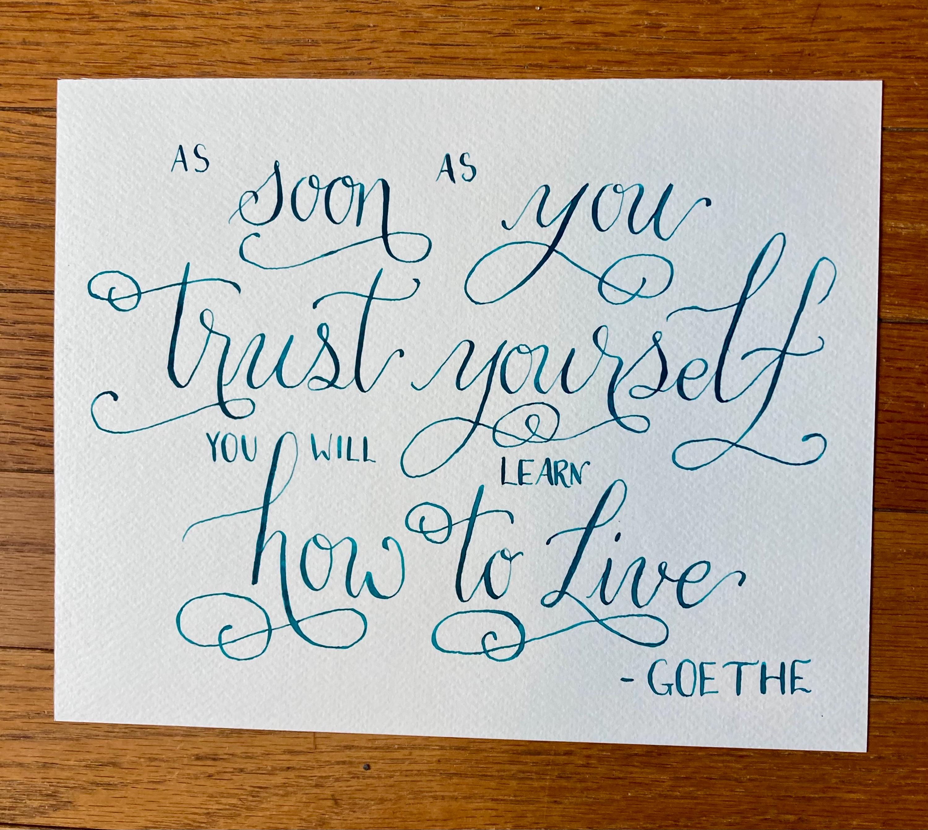 Custom Modern Calligraphy Quote Inspirational Quotes For Home Or Custom Modern Calligraphy Quote Inspirational Quotes For Home Or