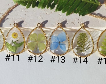 Pressed Fern Necklace Pressed Flower Necklace For Nature Lover