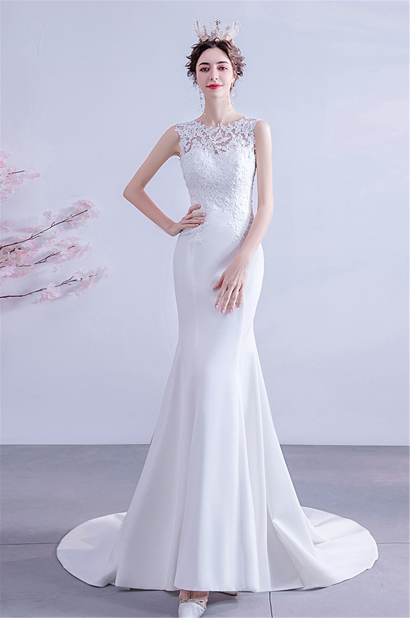 mermaid gown with tail
