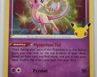2021 mew pokemon card 2021 Pokemon Celebrations 025 Full Art/mew PSA 9