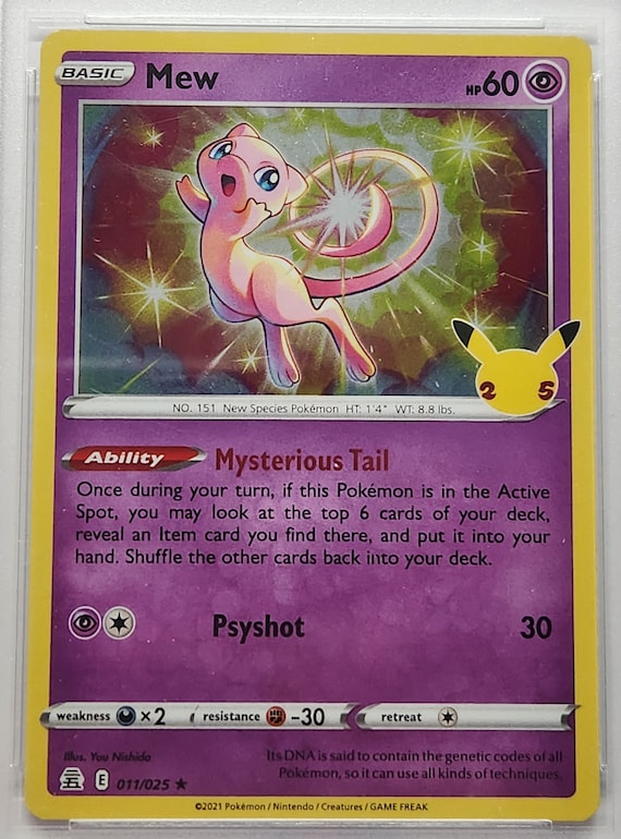 Mew 2021 Pokmon Celebrations 11/025 PSA MINT 9 - Etsy Mew 2021 Pokmon Celebrations 11/025 PSA MINT 9 - Etsy