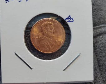 2013-D Error Penny - Lincoln Shield Cent - Die Cud Error Coin