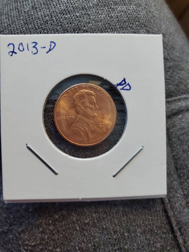 2013-D Error Penny - Lincoln Shield Cent - Die Cud Error Coin - Etsy