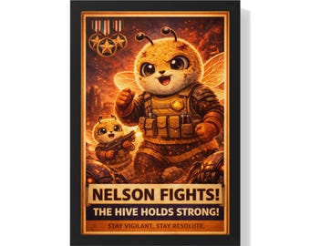Nelson Propaganda Response Unit Poster | Framed Vertical CRM Command Station Artwork