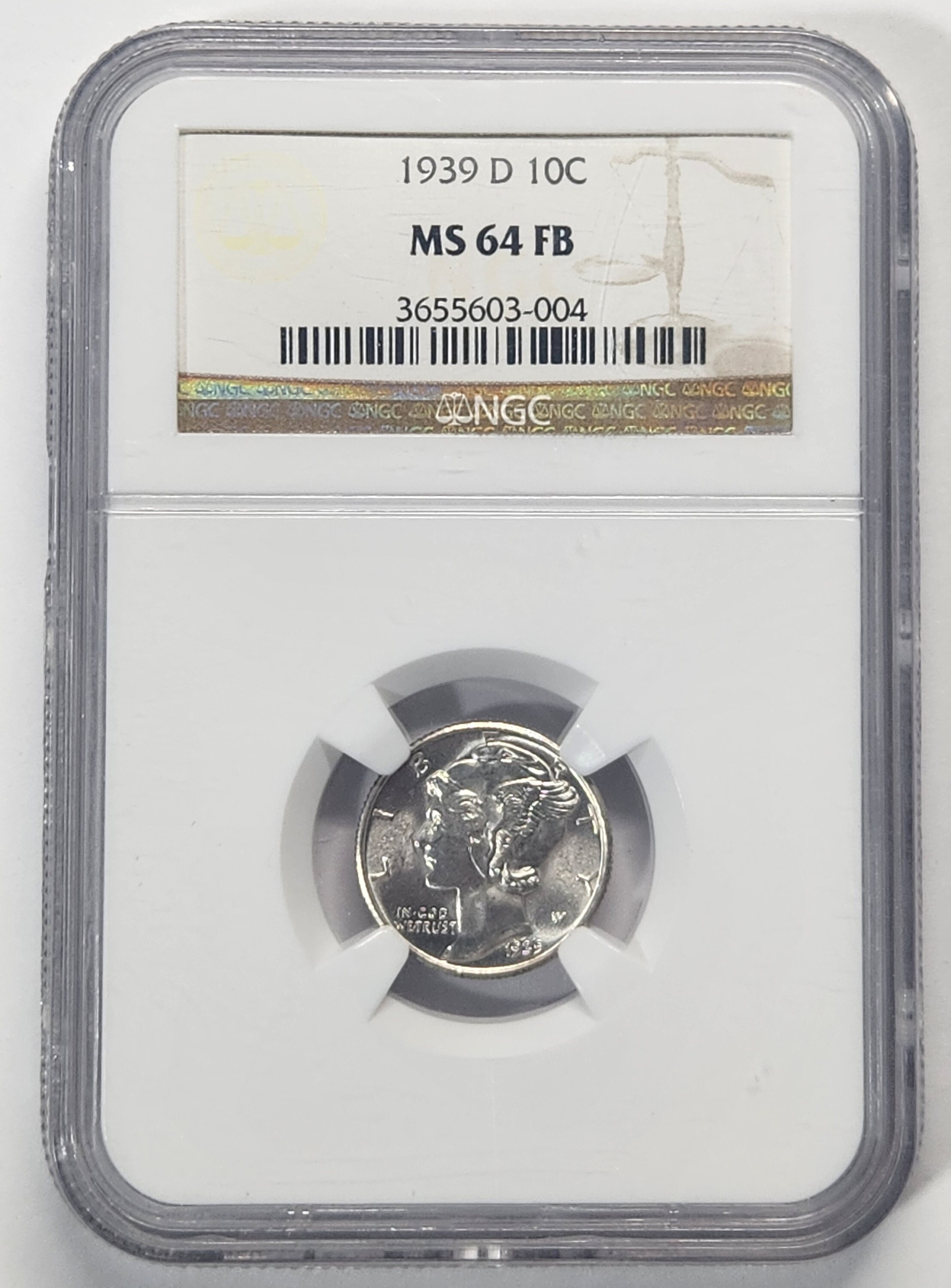 1939 D Mercury Dime MS64 FB NGC - Etsy