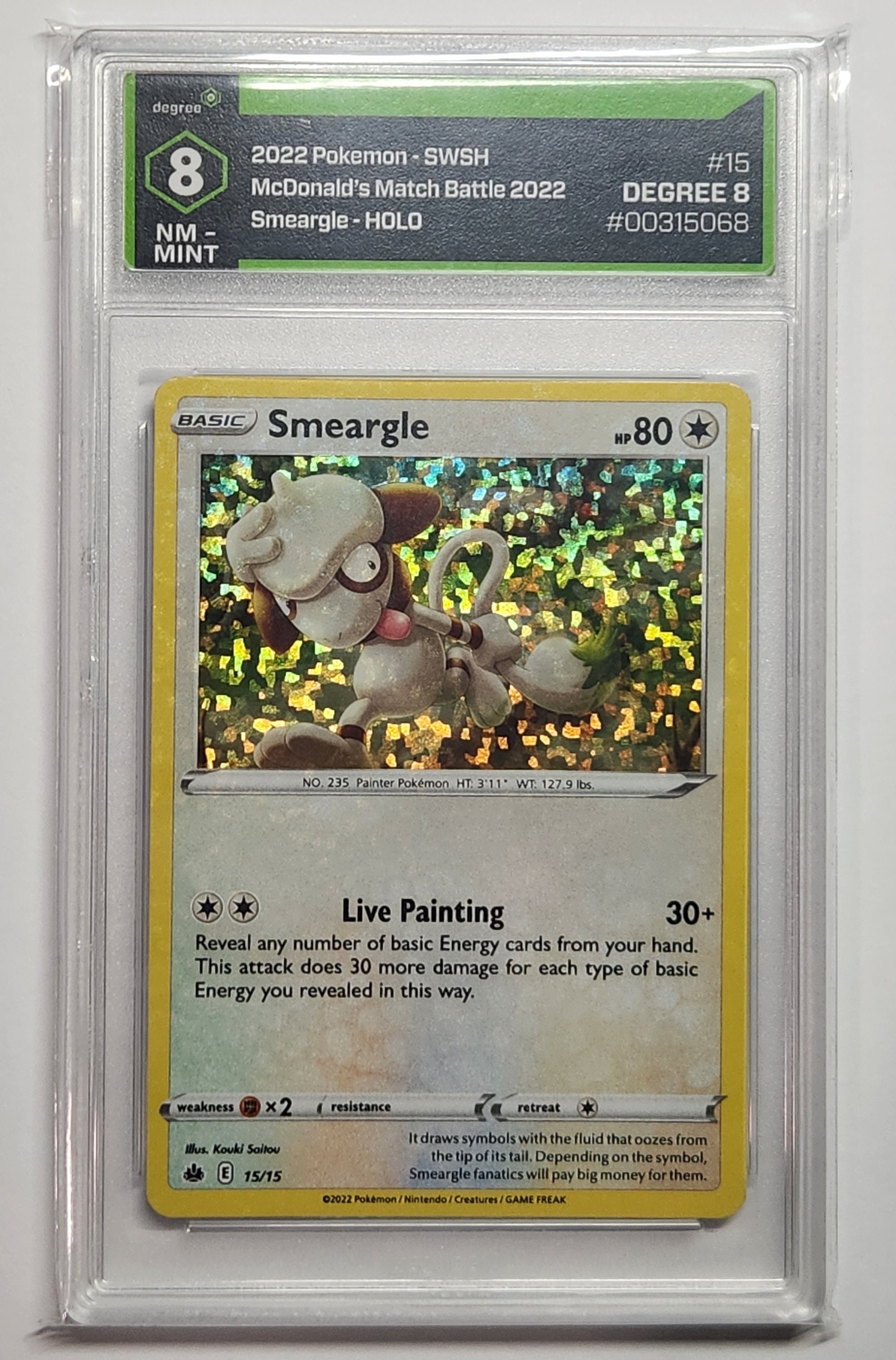 Smeargle Holo 15 2022 SWSH Mcdonald's Match Battle Degree 8 NM-M - Etsy