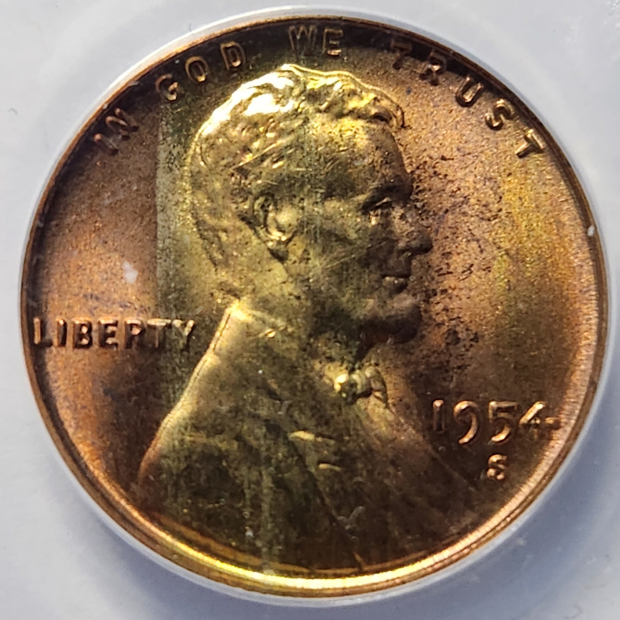 n*o様 PENNY'S ペニーズ マチ付き 50's 60'S ネル 超美色 1954 S Wheat Penny MS65RB ANACS Double Die Obverse Die 1 - Etsy