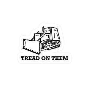 Vinyl Decal Sticker, Killdozer Marvin Heemeyer Libertarian Don&#39;t Tread On Me Gadsden Flag, Laptop Decal, Car Decal, Window Sticker, Bumper