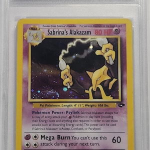 Sabrina&#39;s Alakazam Holo 2000 Gym Challenge NM7 DEGREE
