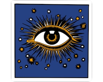 All Seeing Eye Sticker - Magical Cosmic Witchcraft Vinyl Decal