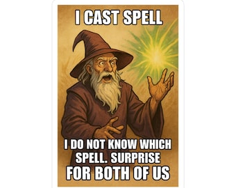 Mystery Spell Cast Wizard sticker | Kiss-Cut Vinyl Decal
