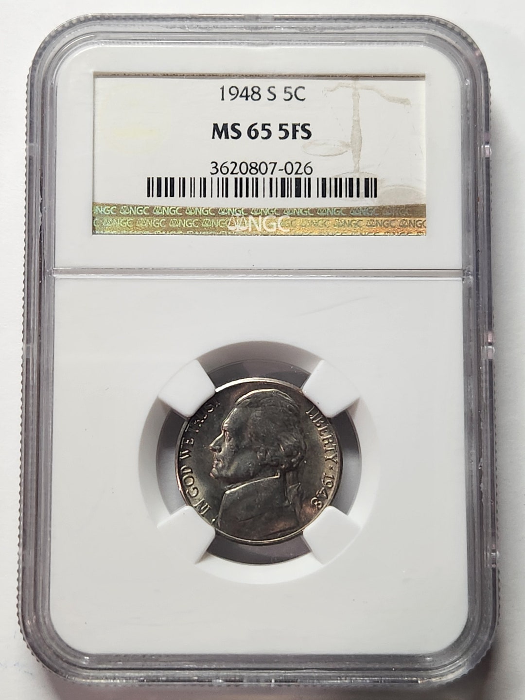 1948-S Jefferson Nickel MS65 5FS - Etsy
