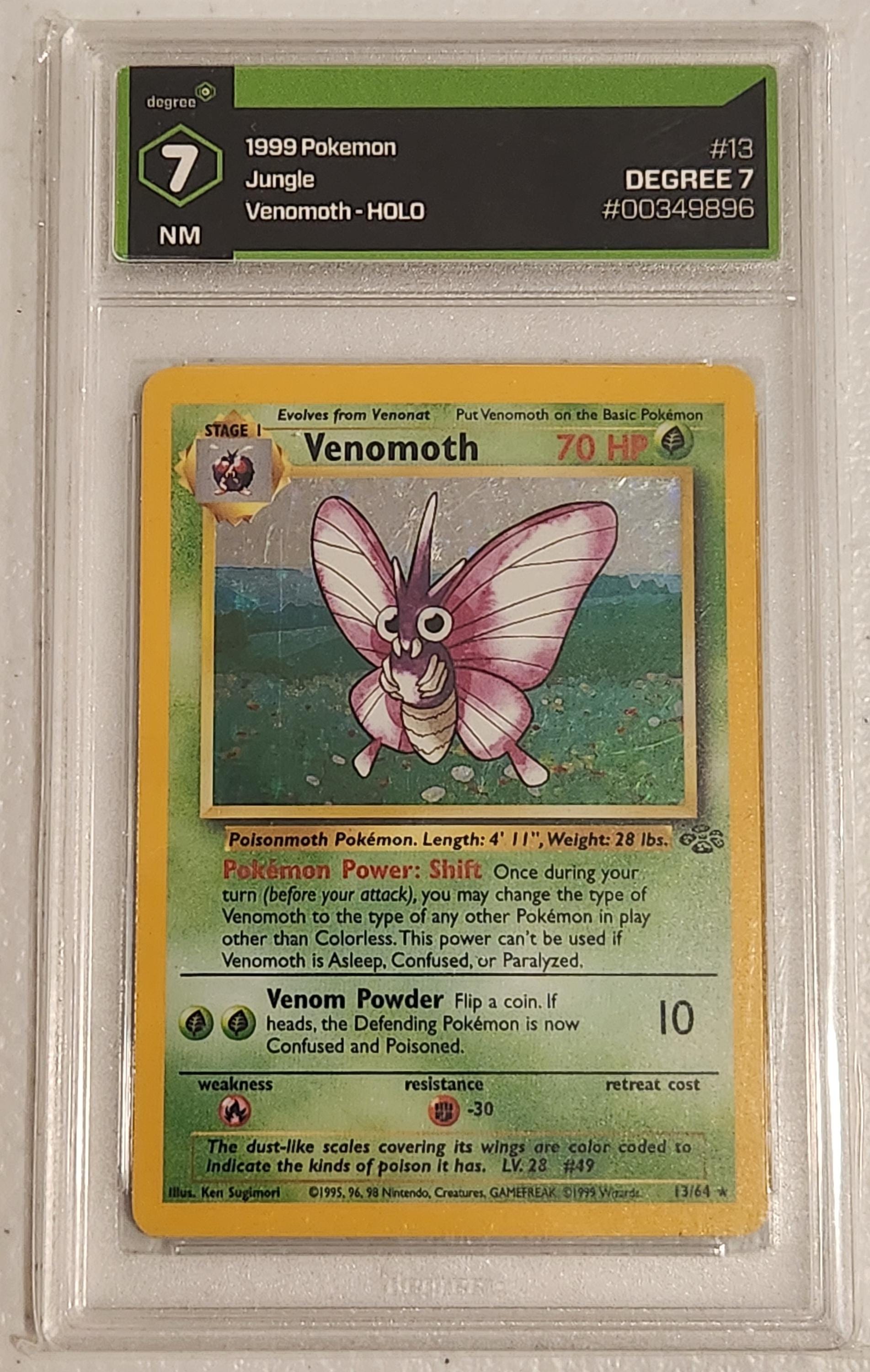 1995 venomoth pokemon card value Holo or Paralyzed Pokemon Venomoth Holo Rare #049
