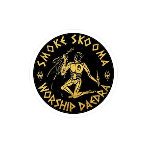 Gamer Sticker, Elder Scrolls Smoke Skooma Decal, Daedra Worshipper, Computer Gamer, Decal, Vinyl, Gaming Sticker,