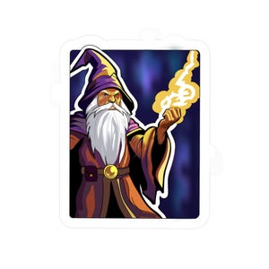 Wizards Wrath Sticker, Dungeons and Dragons Decal, Wizard Themed Vinyl Sticker, Dungeons and Dragons Gift, Cool Fantasy Decal, Magic