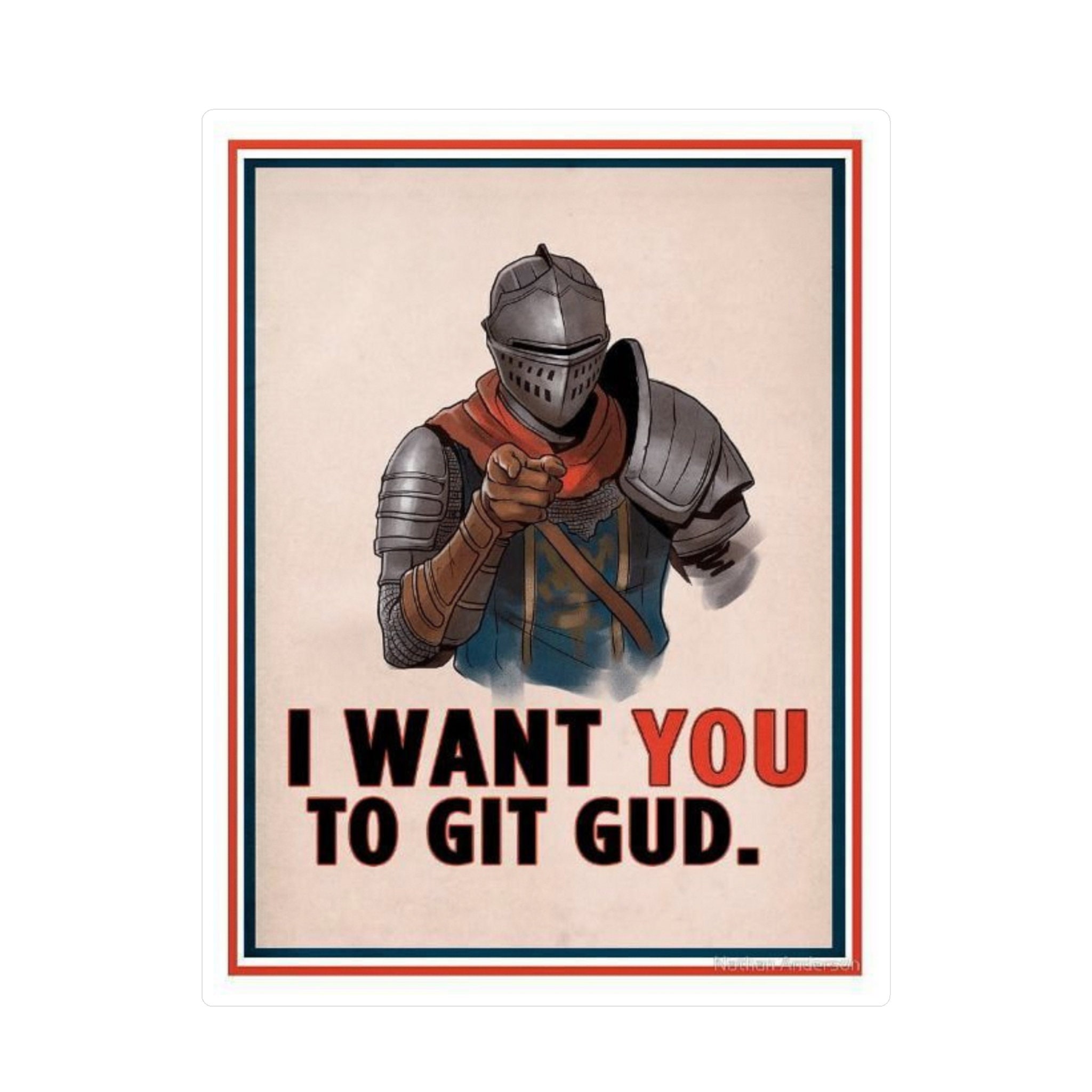 How about a Nice Warm Cup Of Git Gud' Sticker | Spreadshirt