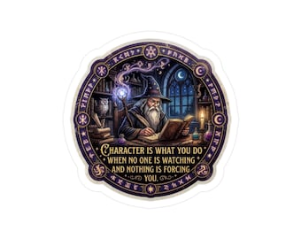 Wisdom Wizard Dungeons & Dragons Sticker | Kiss-Cut Vinyl Decal