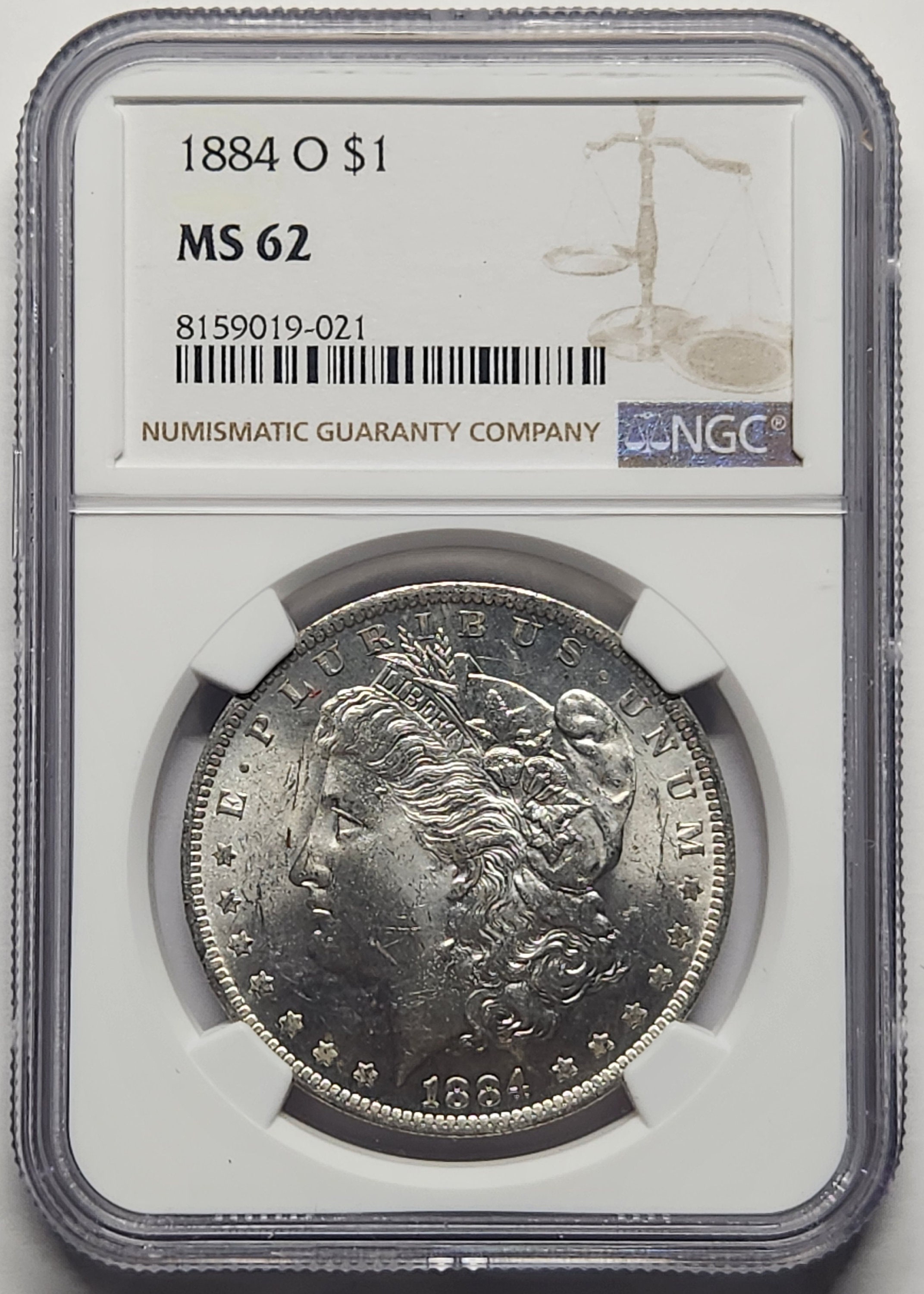 1884 O Morgan Silver Dollar MS62 NGC* - Etsy