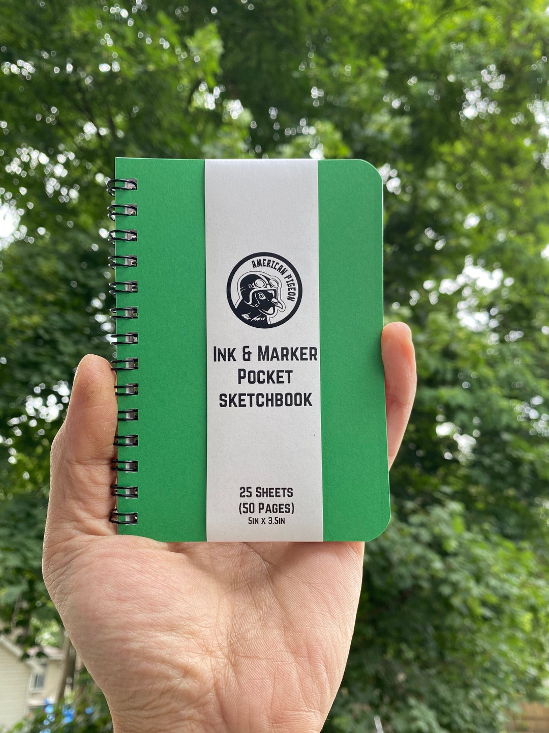 Handmade Ink & Marker Pocket Sketchbook Mini Sketchbook for Etsy