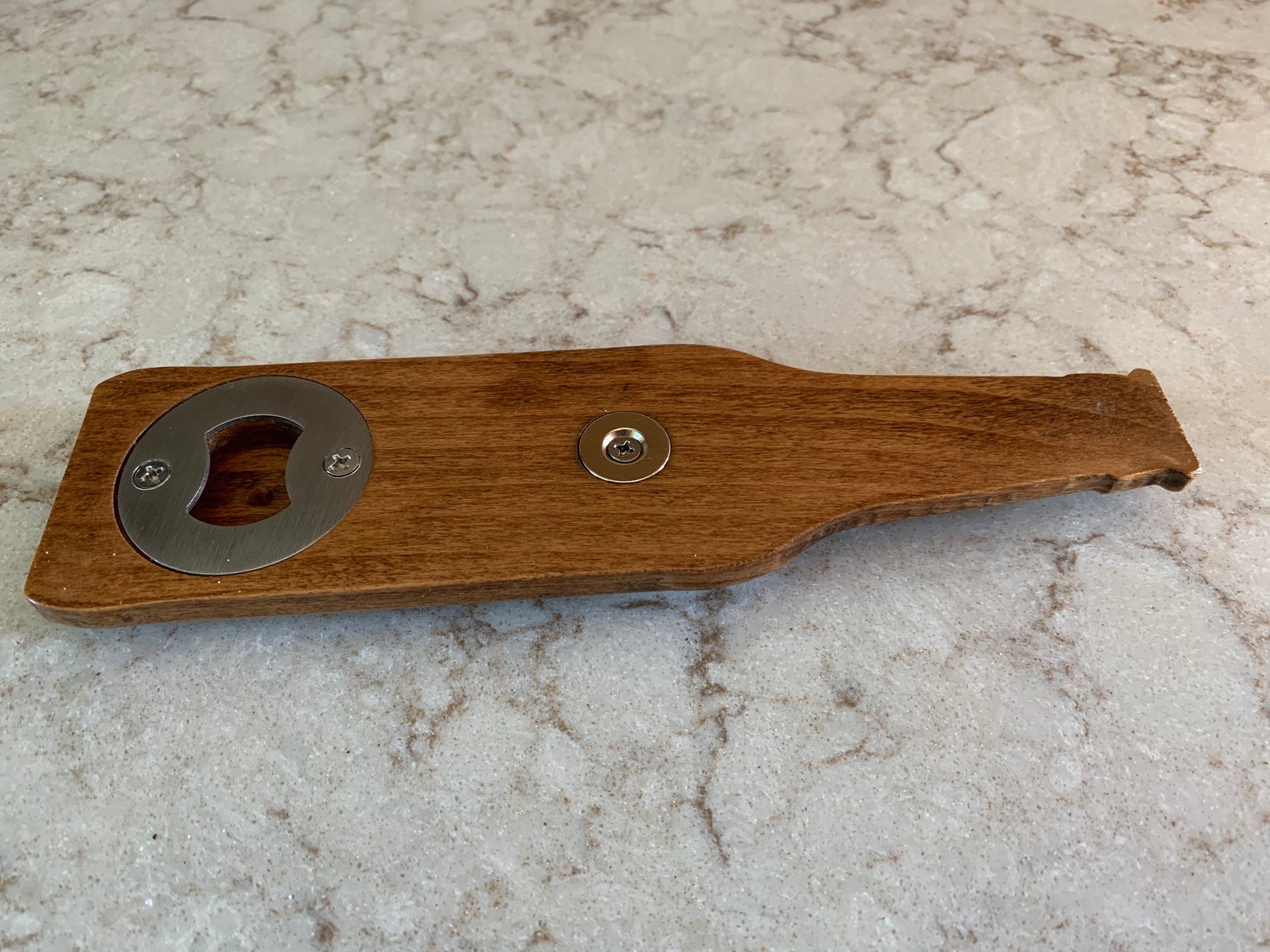 Novelty Bottle Opener Shaped as a Beer Bottle Solid Wood Etsy