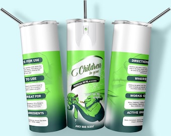 Children Be Gone, Bitch Spray Design, Halloween, Skräckfilmskaraktär, 20oz Tumbler Design, Sublimeringsdesign, Digital Nedladdning