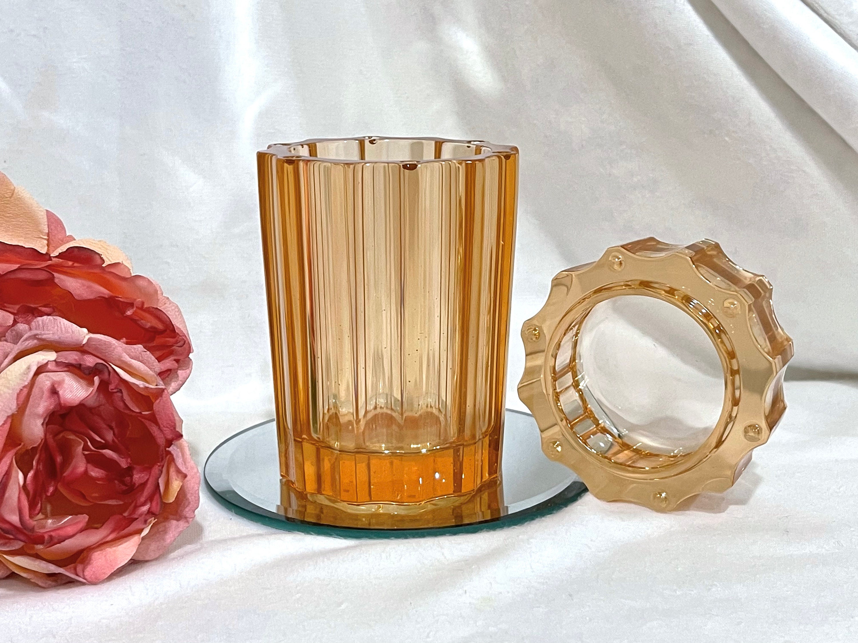 Resine Icontainers Vintage Style Amber Resin Containers With Lids, Set of 3 - Etsy