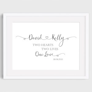 Personalised Couple Print, Wedding Prints, Wall Art, Name Prints, Love Print, Home Decor, Couple Gift, Wedding Gift, Home Gift, Quotes