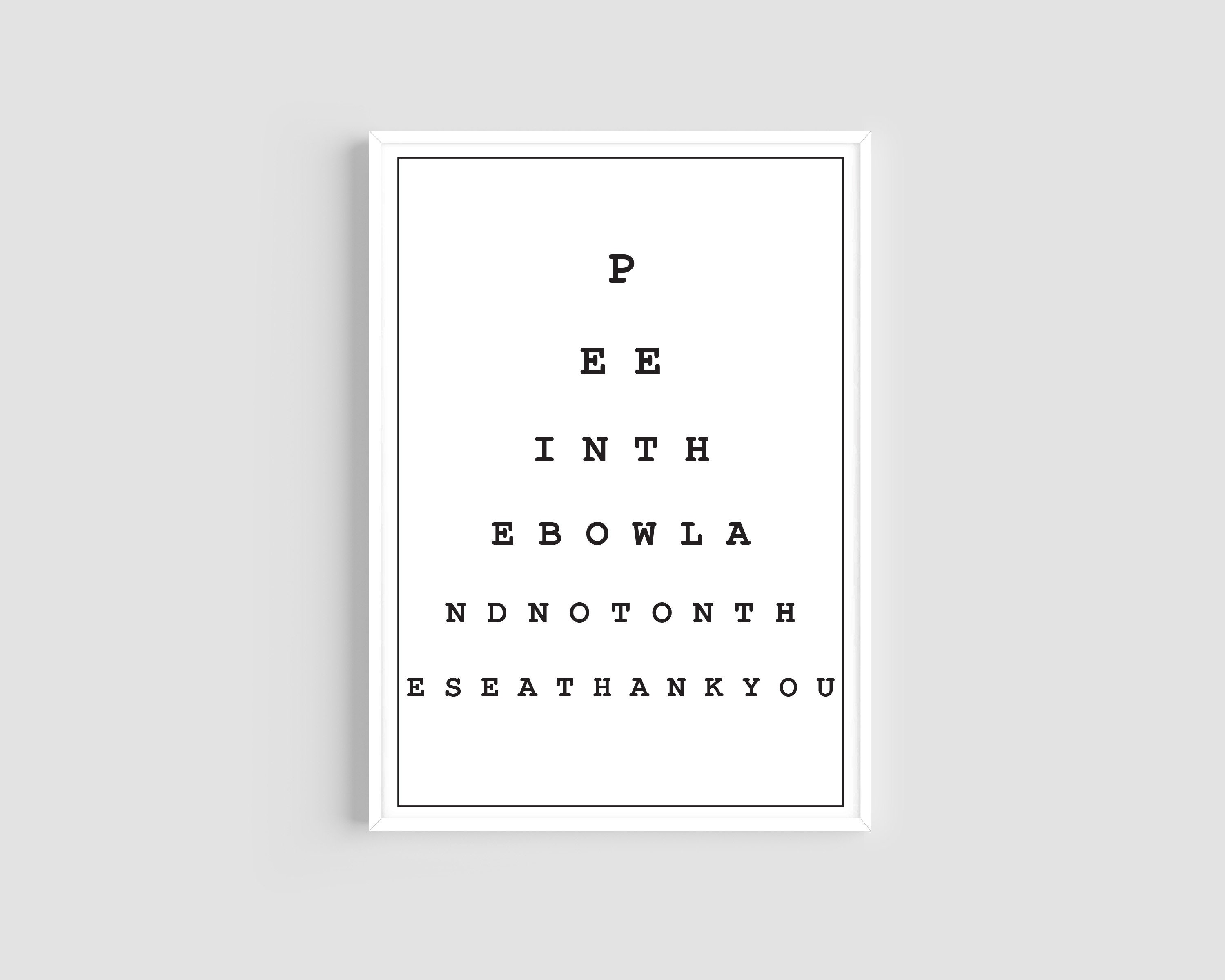 Pee in the Bowl Toilet Print Bathroom Prints Toilet Eye Test - Etsy Pee in the Bowl Toilet Print Bathroom Prints Toilet Eye Test - Etsy