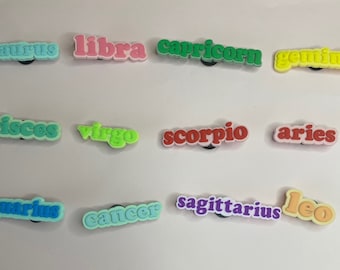Zodiac Croc Charms