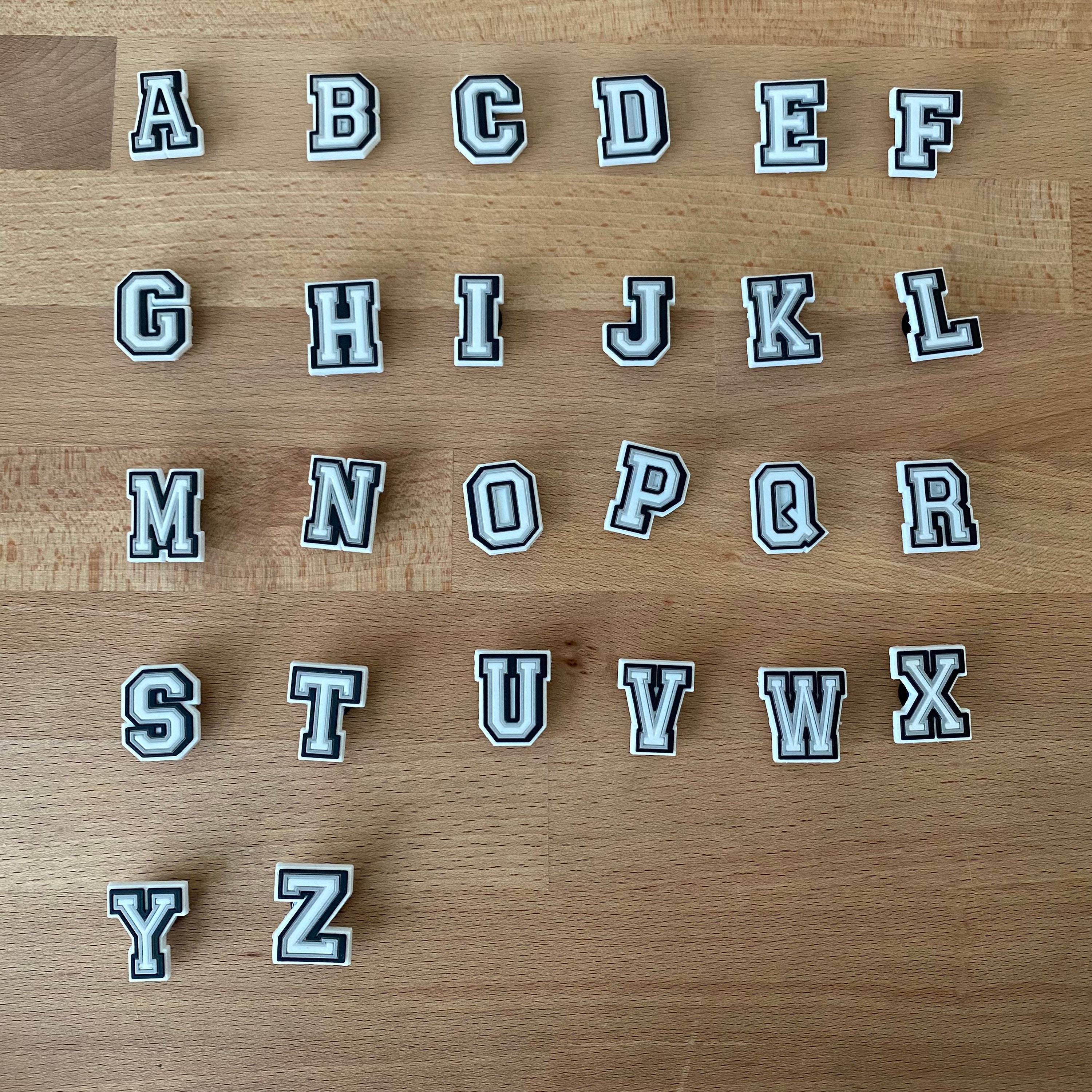 Circle Alphabet Croc Charms Assortment 