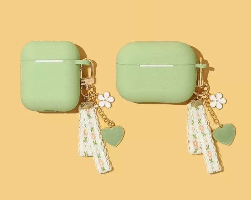 Sage Green Airpods Case Keyring AirPods Pro Frog Charm Wristlet Urban  Outfitters