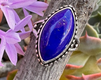 Lapis Lazuli and .925 sterling silver ring