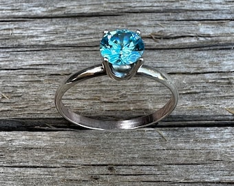 Anello in argento sterling 925 con pietra preziosa