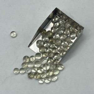 Szkło Libijskie Pustynne (LDG) Okrągły Koralik 10 mm, Naturalny Kamień Szlachetny Libijski Tektyt, Autentyczny Koralik Szklany Pustynny Libijski, Okrągły Koralik LDG