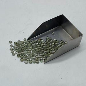 3mm Natural Moldavite Rondell Bead , Authentic Moldavite ,Natural Moldavite Bead ,Chlum Region Czech Republic Moldavite Genuine Moldavite