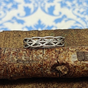 925 Sterling Silver Ring, Silver Criss Cross Ring For Her, Wedding Gift Idea, Bridesmaid Gift, Handcrafted Boho Ring, Woven Braided Design
