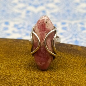 Natürlicher Rhodochrosit Ring 925 Silber Boho Ring-Weihnachtsgeschenk Ring-Schwarzer Freitag Geschenk-Daily Wear Ring-Massiv Silber Ring-Handgemachter Ring