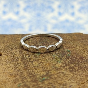 925 Solid Silver Stacking Ring , Boho Handcrafted Ring , Handmade Ring , Minimal Ring , Dainty Gift Ring , Ring For Girls , Bubble Stacking