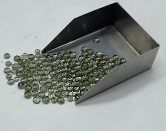 Naturalny koralik Rondell z mołdawitu: czeski kamień szlachetny o średnicy 7 mm