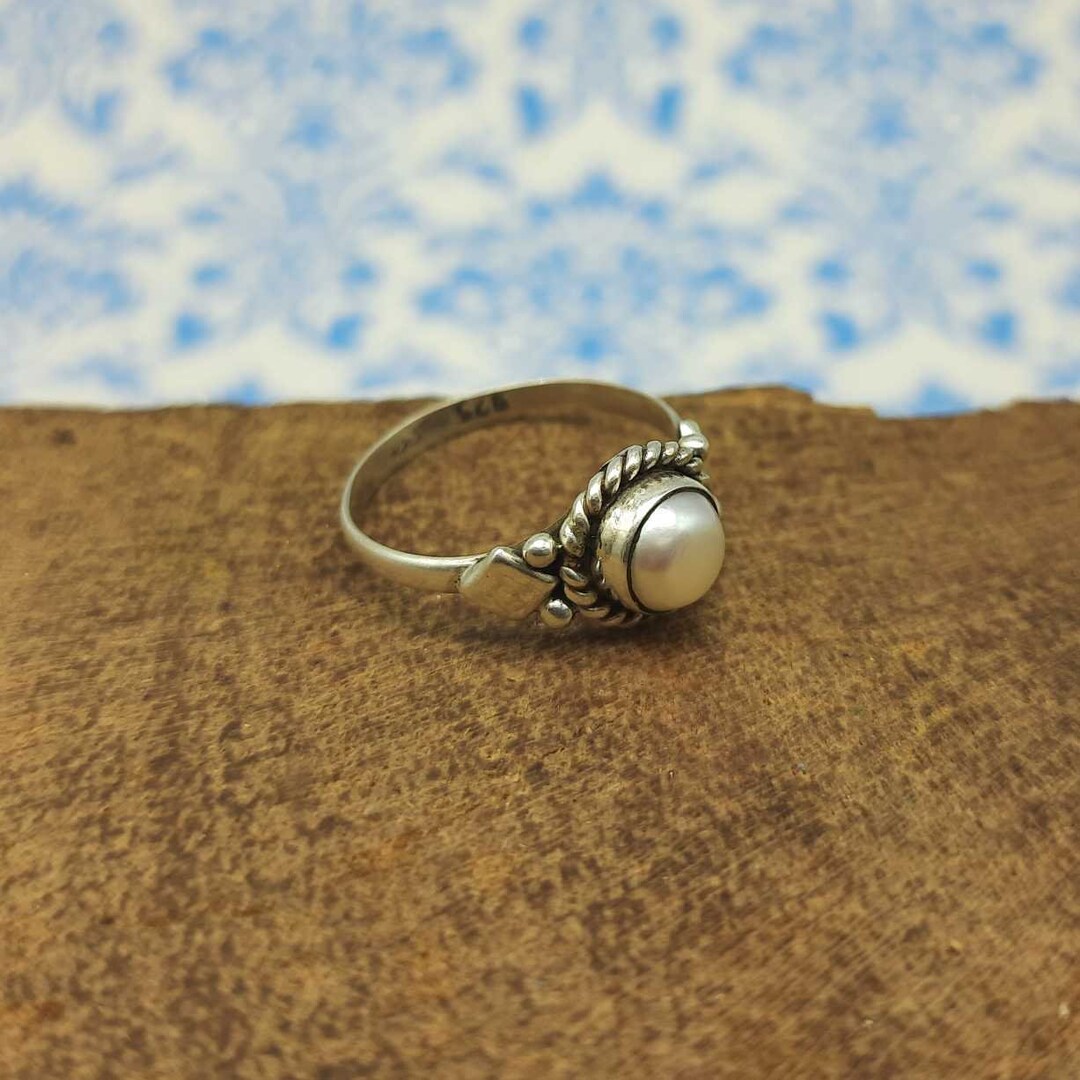Elli Perlenring »Synthetische Perlen Stapelring Klassik 3er Set 925