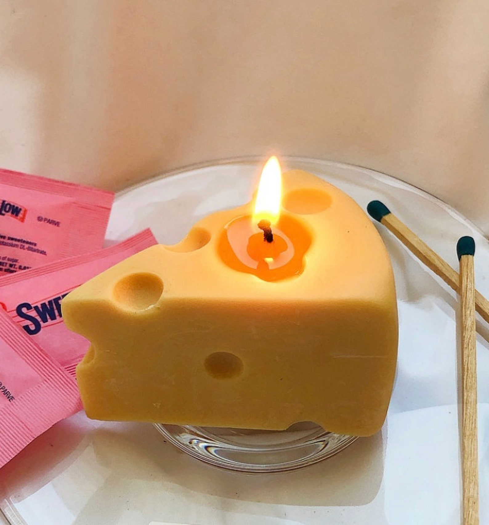 Its Cheese Candle Perfect Gift Dessert Candle Etsy