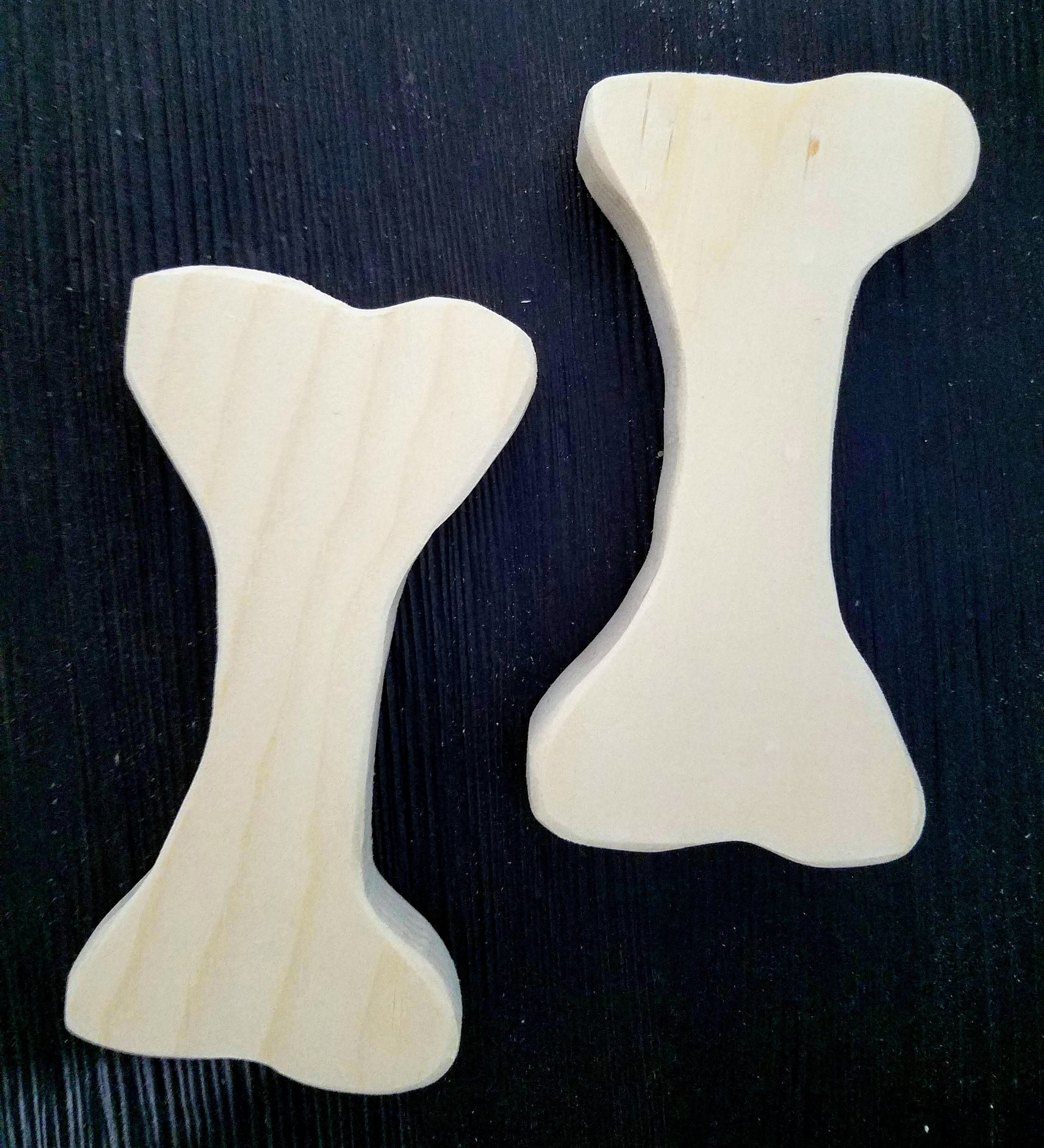 DIY Wood Dog Bone/Natural/Unfinished wood/Dog Bone Decor/Puppy Etsy